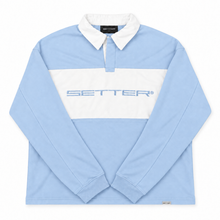Load image into Gallery viewer, SETTER® RUGBY JERSEY in SKY BLUE / WHITE
