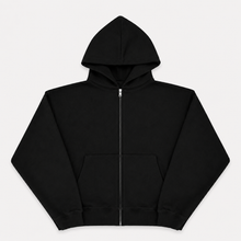 Load image into Gallery viewer, “THE SET®” Zip Up Hoodie in Black

