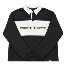 Load image into Gallery viewer, SETTER® RUGBY JERSEY in BLACK / WHITE
