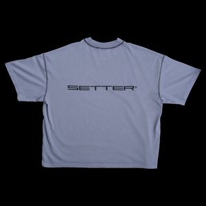 GRANITE GREY SETTER® "AFFILIATED" T-SHIRT - BLACK LOGOS (UNISEX)
