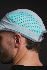 GREY & TEAL ‘STR’ TECH RUNNR® 4 PANEL CAP