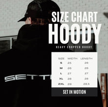 Load image into Gallery viewer, SETTER® &quot;AFFILIATED&quot; HEAVY CROP HOODIE - GRANITE GREY (UNISEX)
