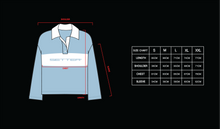 Load image into Gallery viewer, SETTER® RUGBY JERSEY in SKY BLUE / WHITE

