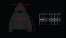 Load image into Gallery viewer, “THE SET®” Zip Up Hoodie in Black
